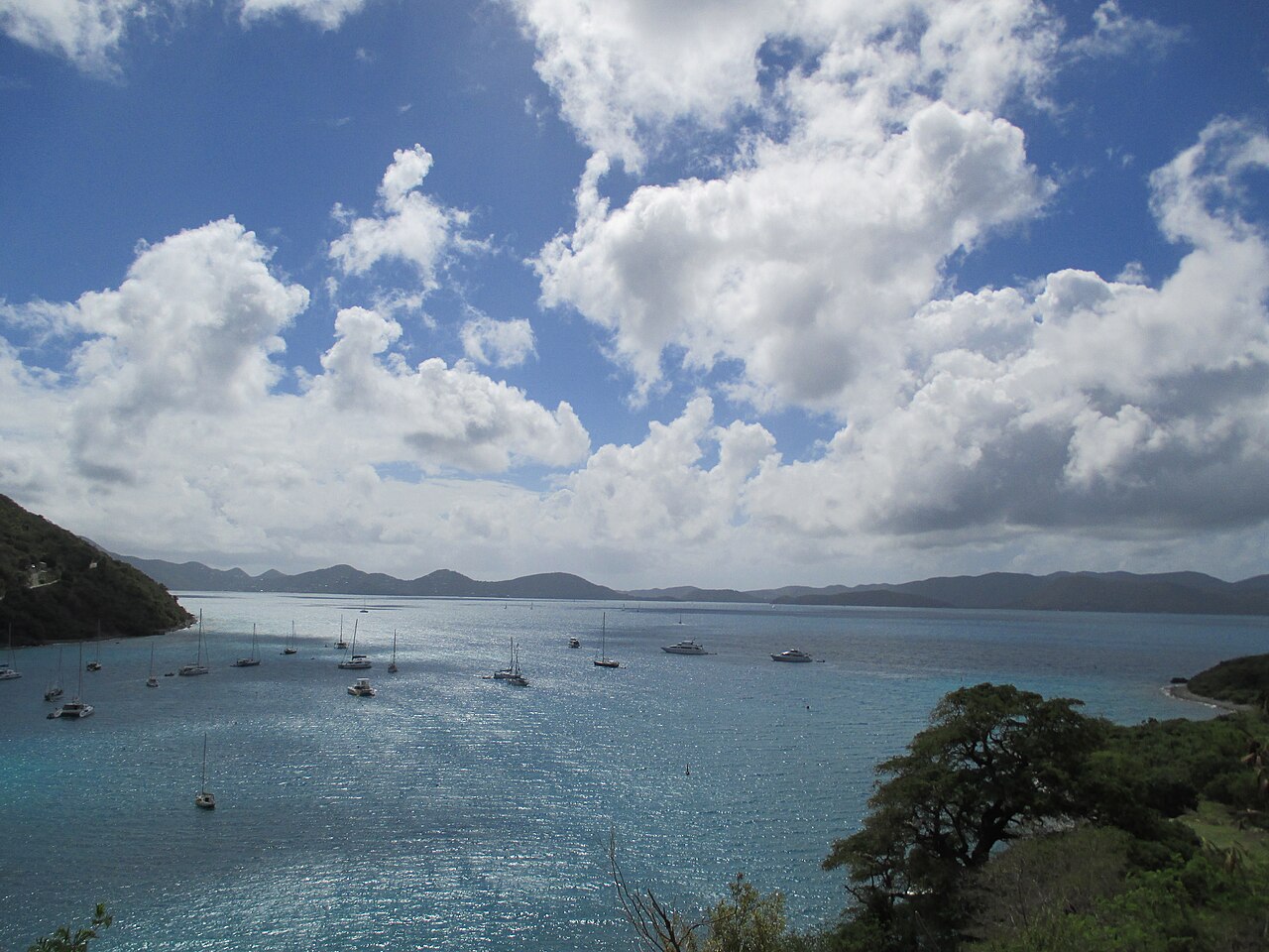 Yachts in Great Harbour, Jost Van Dyke