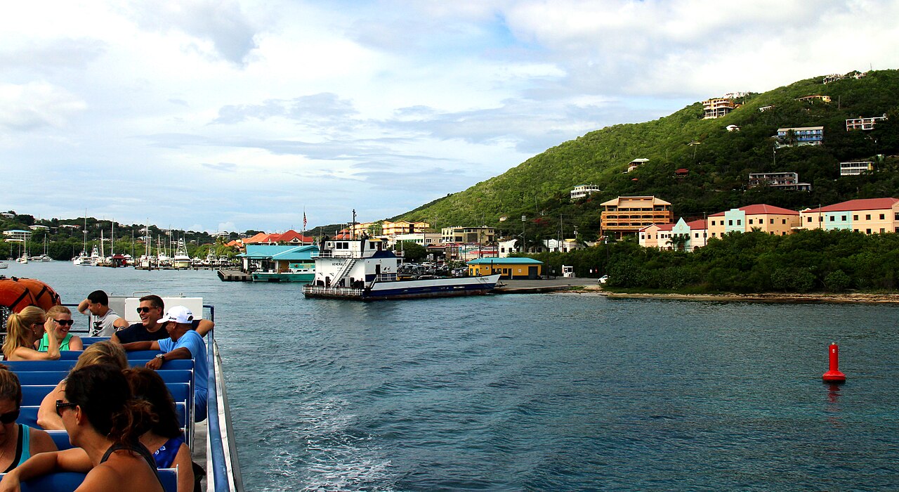 Boats in the harbor at Red Hook, St. Thomas