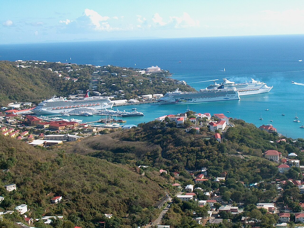 Charlotte Amalie harbor on St. Thomas
