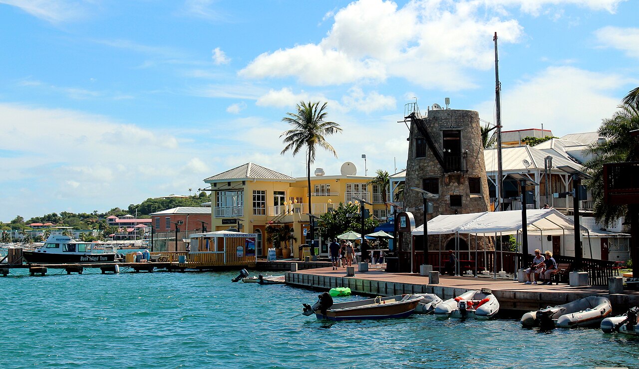 The boardwalk in Christiansted